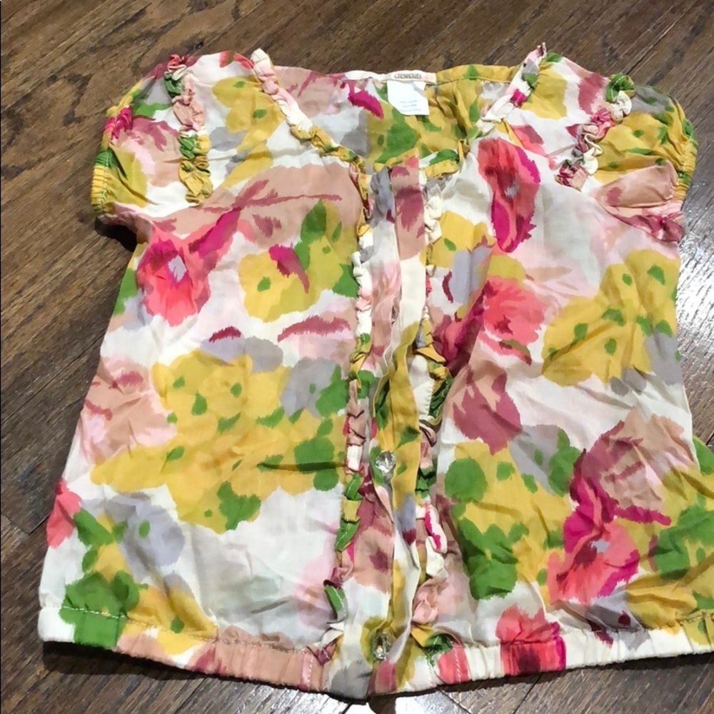 Crewcuts floral blouse